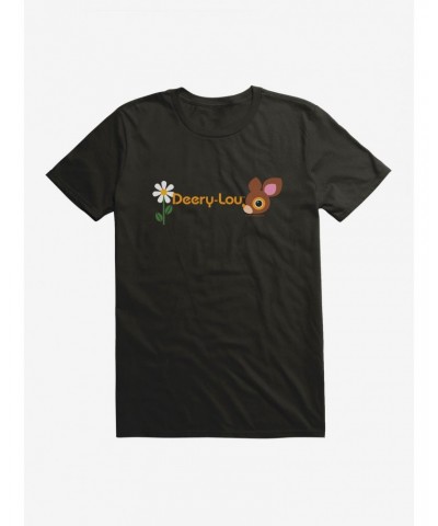 Deery-Lou Flower Logo T-Shirt $7.46 T-Shirts
