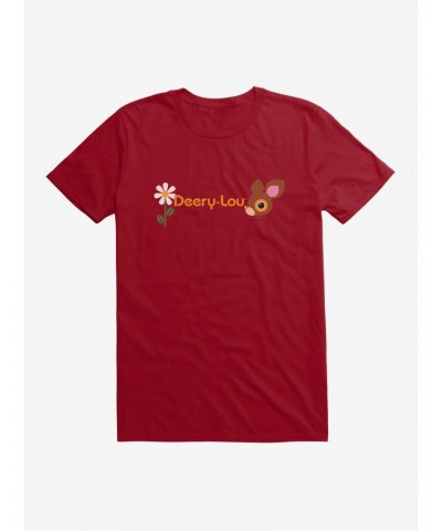 Deery-Lou Flower Logo T-Shirt $7.46 T-Shirts