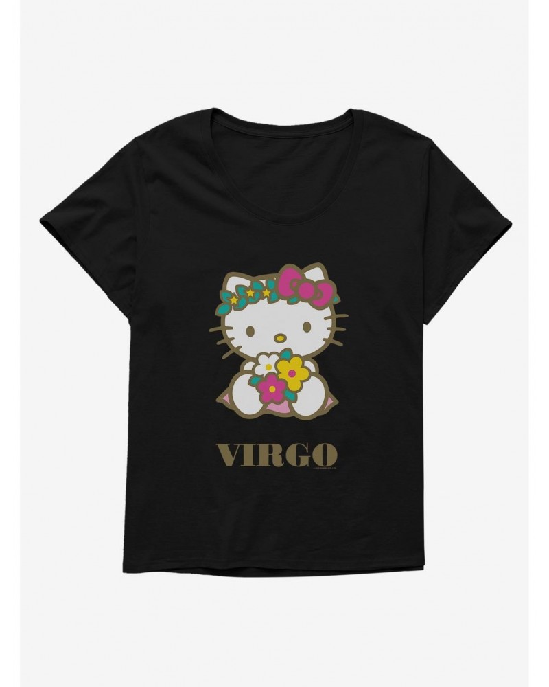 Hello Kitty Star Sign Virgo Girls T-Shirt Plus Size $7.17 T-Shirts