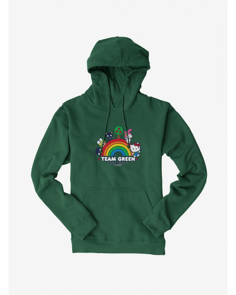 Hello Kitty & Friends Earth Day Team Green Hoodie $10.78 Hoodies