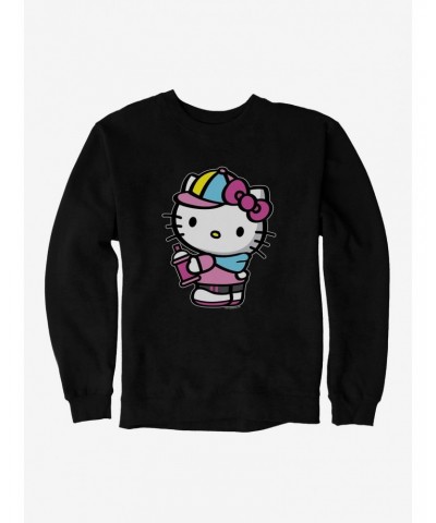 Hello Kitty Spray Can Side Sweatshirt $13.58 Sweatshirts