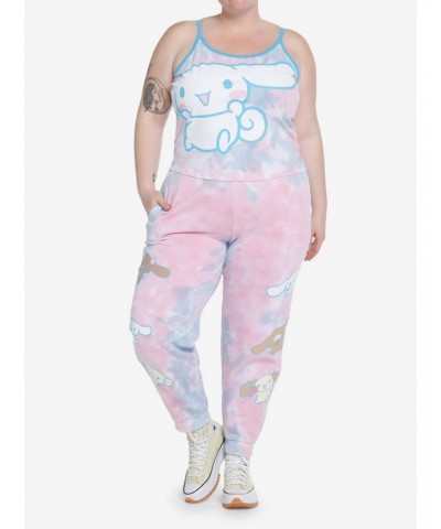 Cinnamoroll & Family Pastel Tie-Dye Girls Jogger Sweatpants Plus Size $16.69 Sweatpants