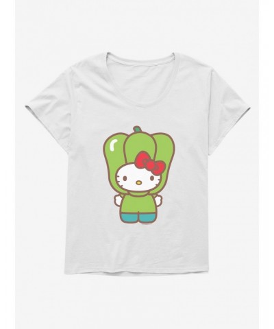 Hello Kitty Five A Day Bell Pepper Girls T-Shirt Plus Size $9.25 T-Shirts