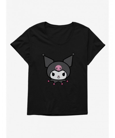 Kuromi Smiles Girls T-Shirt Plus Size $8.32 T-Shirts