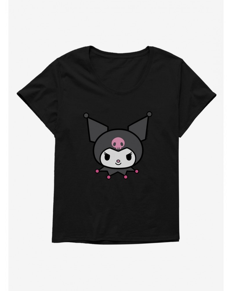 Kuromi Smiles Girls T-Shirt Plus Size $8.32 T-Shirts
