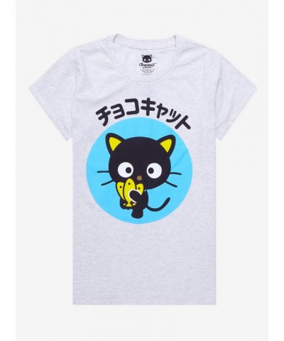 Chococat Fish Boyfriend Fit Girls T-Shirt $9.56 T-Shirts