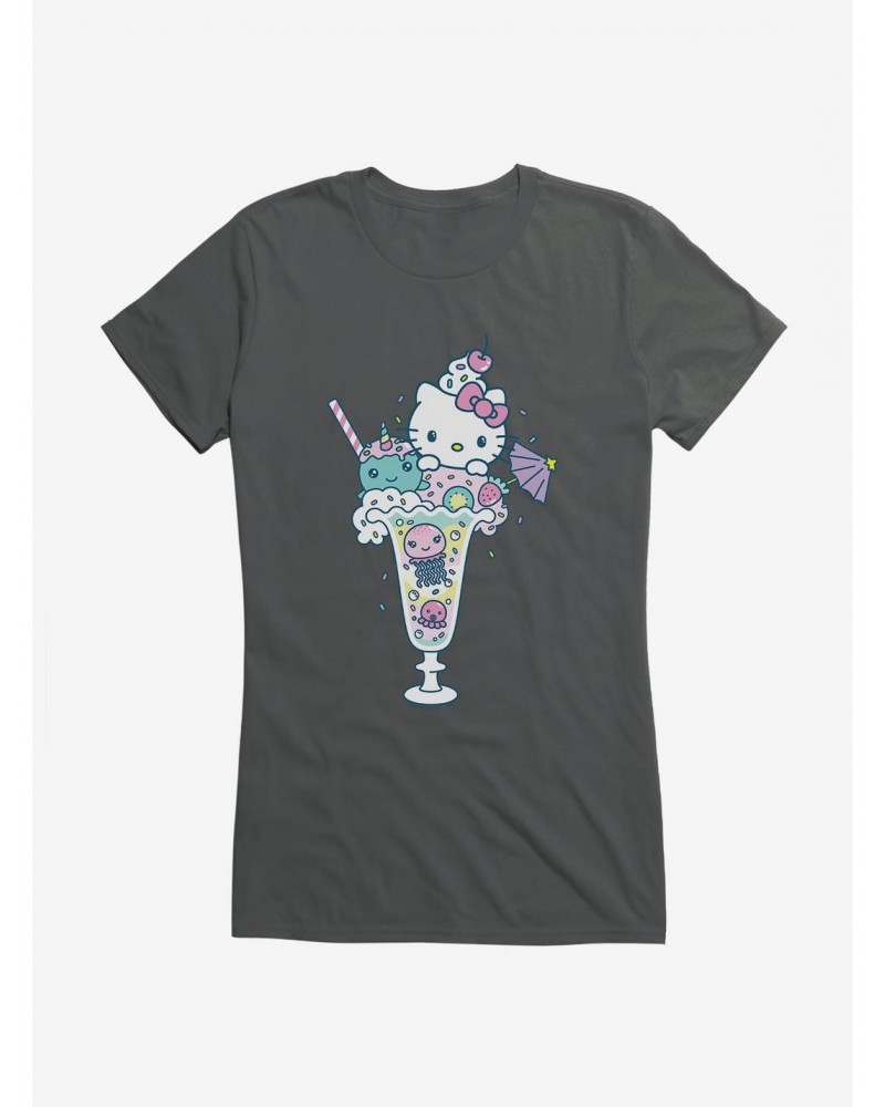 Hello Kitty Kawaii Vacation Milkshake Dreams Girls T-Shirt $9.36 T-Shirts