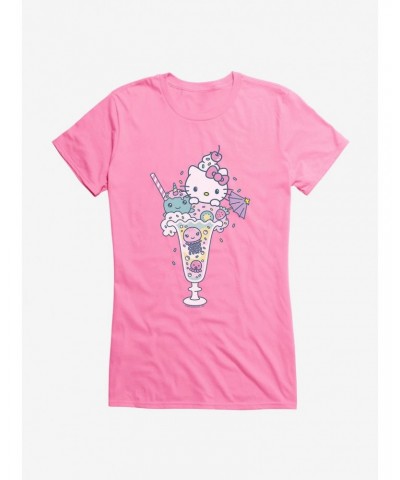 Hello Kitty Kawaii Vacation Milkshake Dreams Girls T-Shirt $9.36 T-Shirts