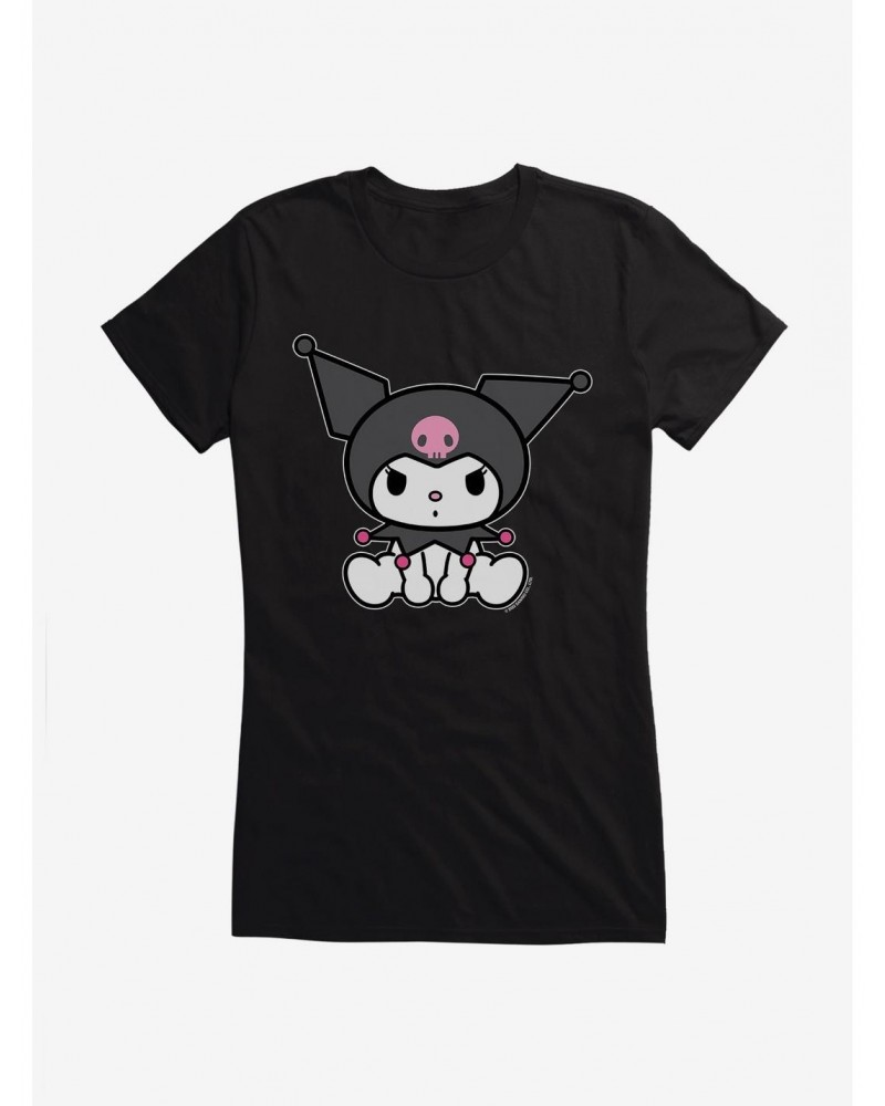 Kuromi Sitting Girls T-Shirt $6.57 T-Shirts