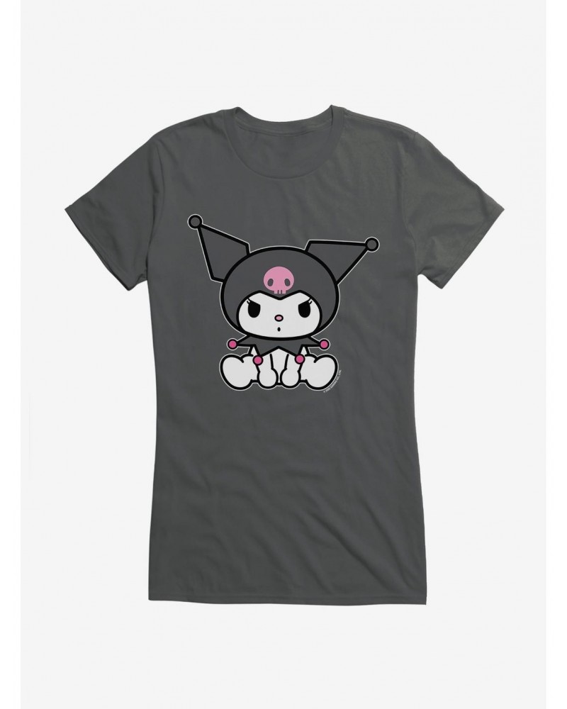 Kuromi Sitting Girls T-Shirt $6.57 T-Shirts