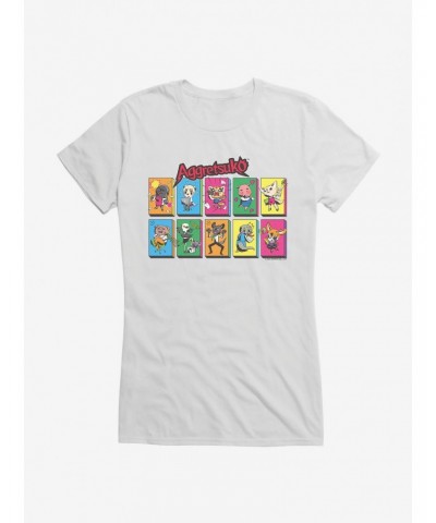 Aggretsuko Character Panels Girls T-Shirt $7.37 T-Shirts