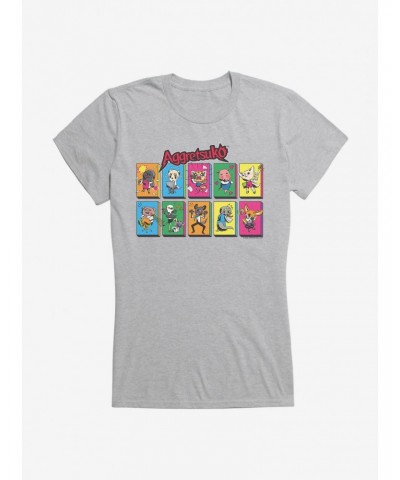 Aggretsuko Character Panels Girls T-Shirt $7.37 T-Shirts