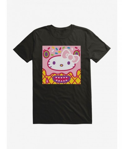 Hello Kitty Sweet Kaiju Cone T-Shirt $9.37 T-Shirts