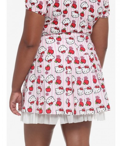 Hello Kitty Apple Stripe Pleated Skirt Plus Size $10.56 Skirts