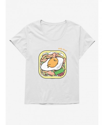 Gudetama Gude Bowl Girls T-Shirt Plus Size $10.17 T-Shirts