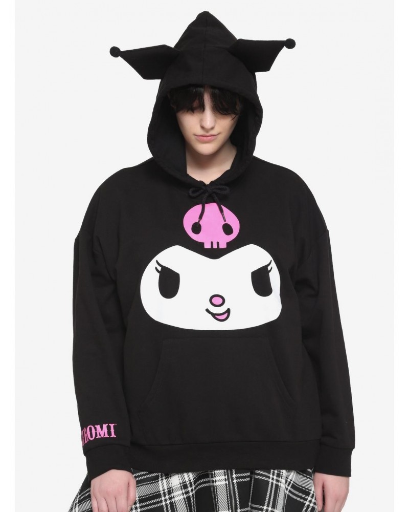 Kuromi 3D Ears Girls Hoodie Plus Size $10.62 Hoodies