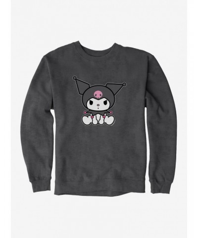 Kuromi Sitting Sweatshirt $10.92 Sweatshirts