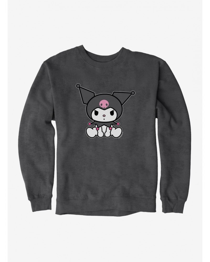 Kuromi Sitting Sweatshirt $10.92 Sweatshirts