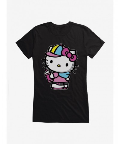 Hello Kitty Spray Can Side Girls T-Shirt $8.57 T-Shirts