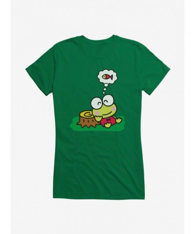 Keroppi Outdoor Thinking Girls T-Shirt $6.18 T-Shirts