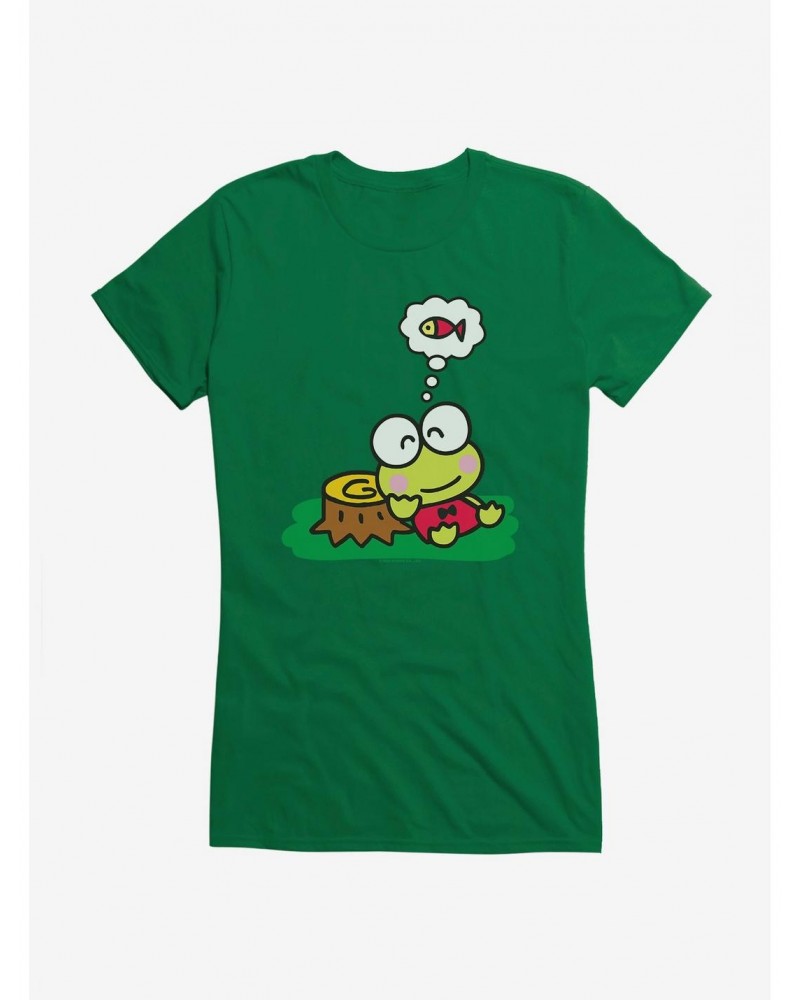 Keroppi Outdoor Thinking Girls T-Shirt $6.18 T-Shirts