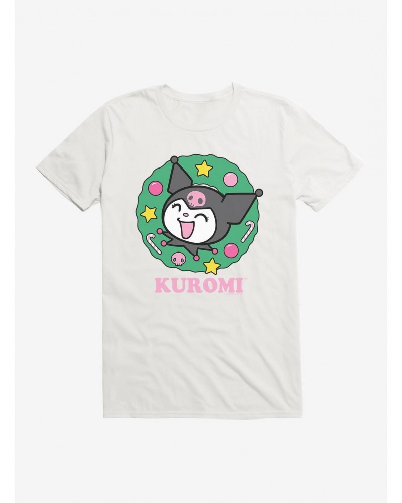 Kuromi Christmas Wreath T-Shirt $8.41 T-Shirts