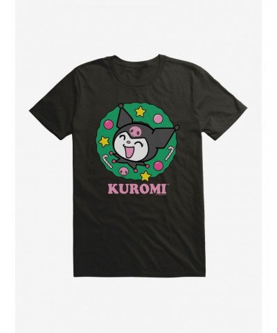 Kuromi Christmas Wreath T-Shirt $8.41 T-Shirts