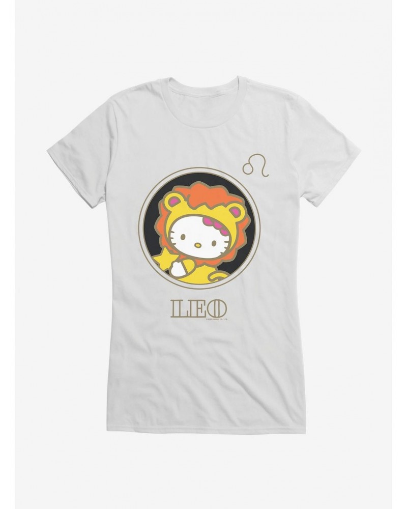 Hello Kitty Star Sign Leo Stencil Girls T-Shirt $8.76 T-Shirts