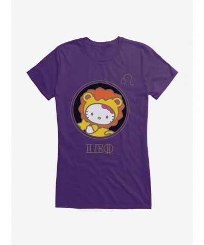 Hello Kitty Star Sign Leo Stencil Girls T-Shirt $8.76 T-Shirts