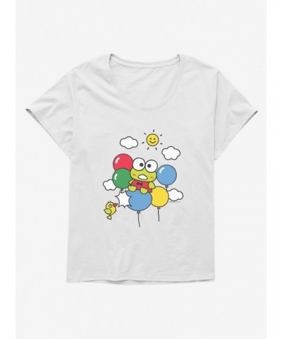 Keroppi Balloon Escape Girls T-Shirt Plus Size $7.18 T-Shirts