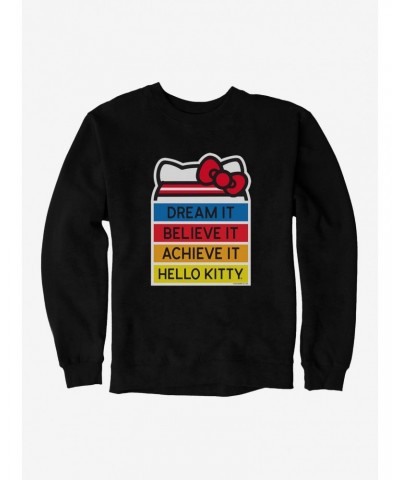 Hello Kitty Dream It Believe It Achieve It Sweatshirt $10.04 Sweatshirts