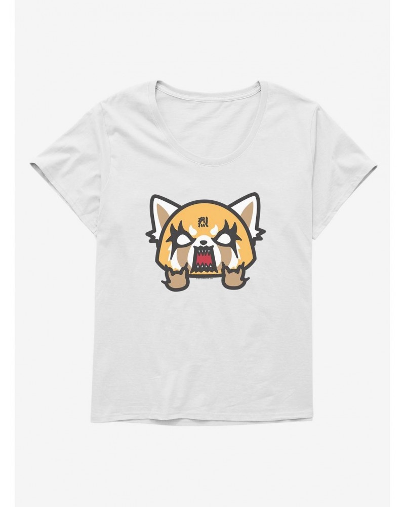 Aggretsuko Metal Rock & Roll Girls T-Shirt Plus Size $7.63 T-Shirts