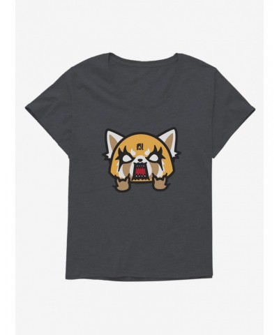 Aggretsuko Metal Rock & Roll Girls T-Shirt Plus Size $7.63 T-Shirts