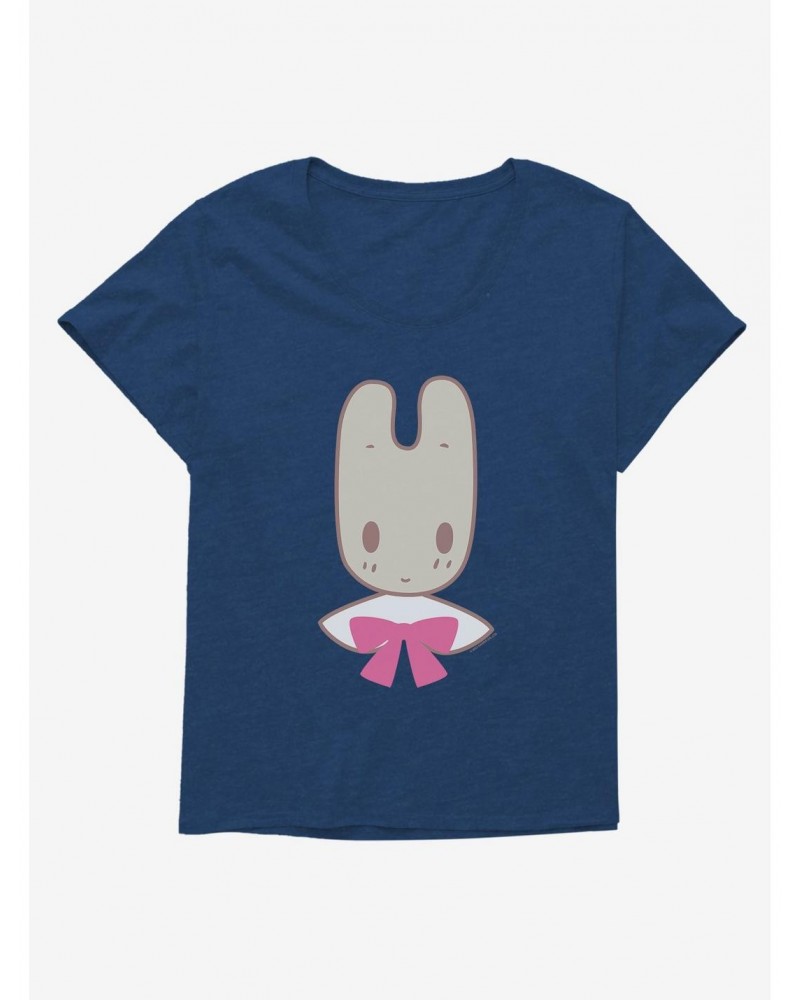 Marron Cream Pink Bow Bunny Girls T-Shirt Plus Size $9.25 T-Shirts