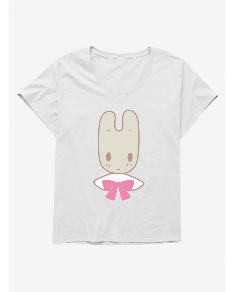 Marron Cream Pink Bow Bunny Girls T-Shirt Plus Size $9.25 T-Shirts