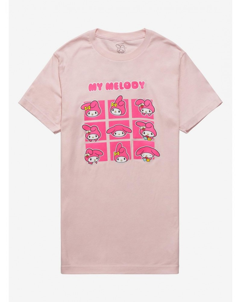 My Melody Emotions Boyfriend Fit Girls T-Shirt $7.47 T-Shirts