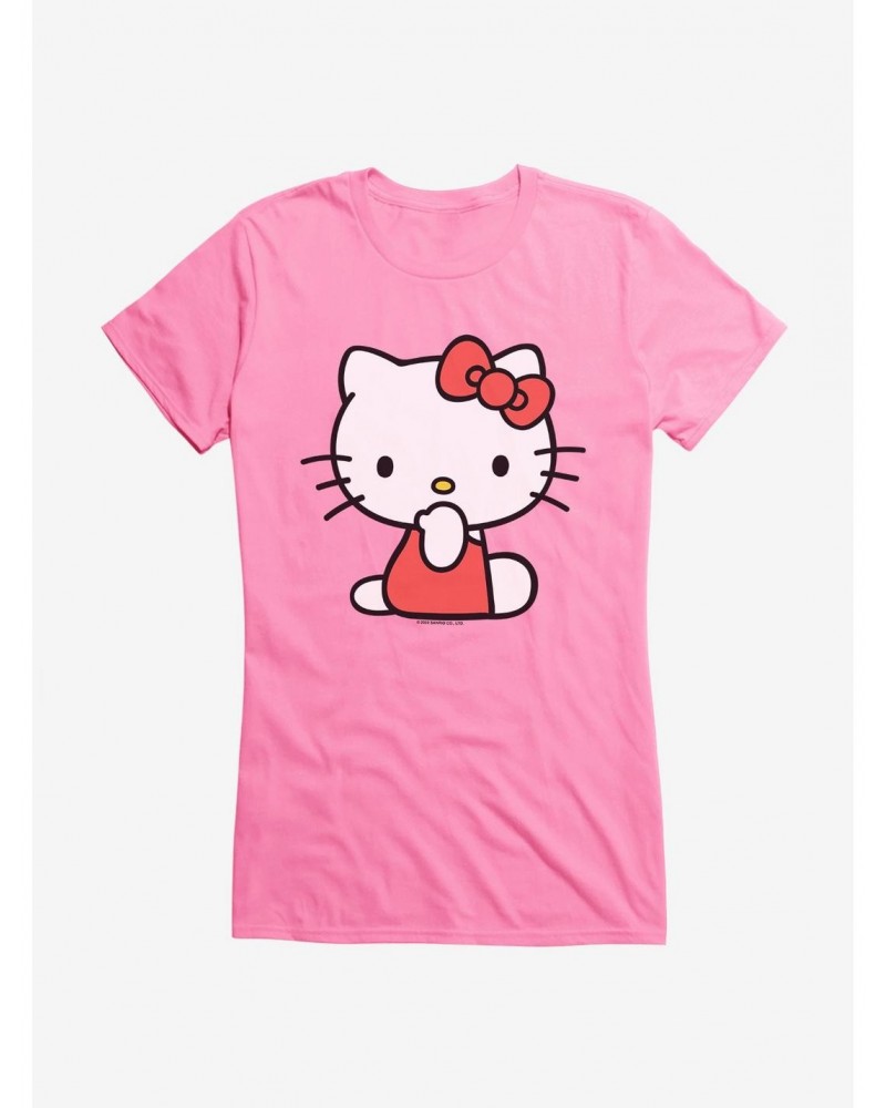 Hello Kitty Sitting Girls T-Shirt $6.77 T-Shirts