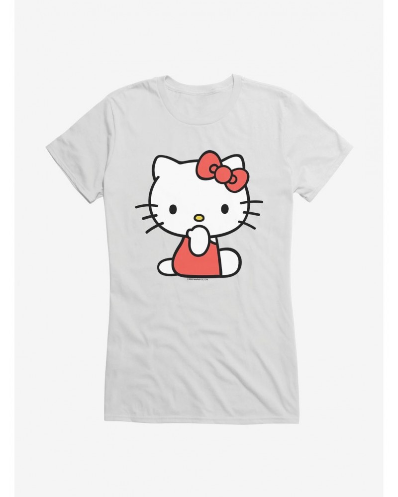 Hello Kitty Sitting Girls T-Shirt $6.77 T-Shirts