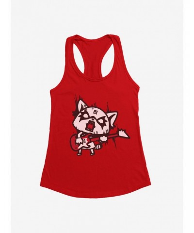 Aggretsuko Metal Hard Rock Girls Tank $6.37 Tanks