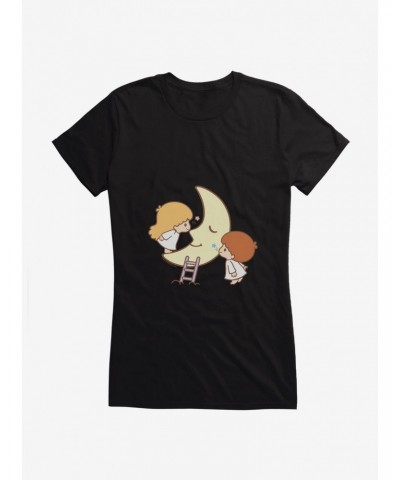 Little Twin Stars Moon Kisses Girls T-Shirt $7.57 T-Shirts