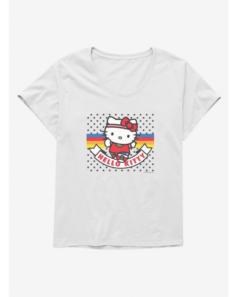 Hello Kitty Sports & Dots Girls T-Shirt Plus Size $11.33 T-Shirts