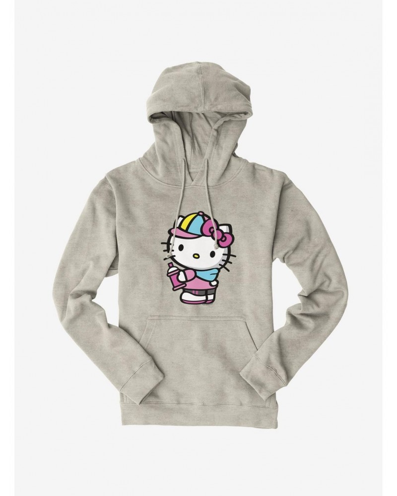 Hello Kitty Spray Can Side Hoodie $12.93 Hoodies