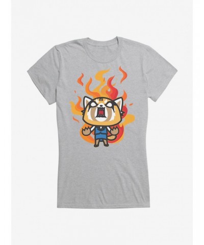 Aggretsuko Metal Rage Girls T-Shirt $5.98 T-Shirts