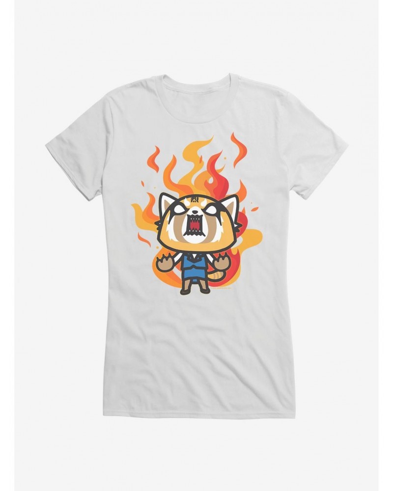 Aggretsuko Metal Rage Girls T-Shirt $5.98 T-Shirts