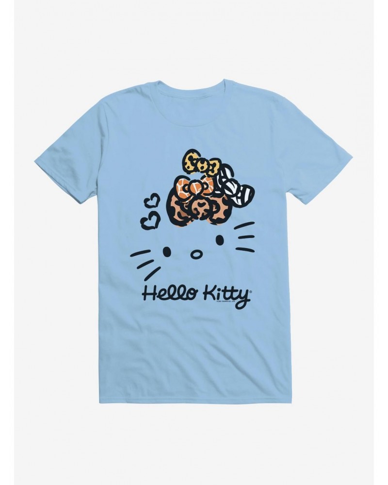 Hello Kitty Jungle Paradise Stencil Outline T-Shirt $5.74 T-Shirts