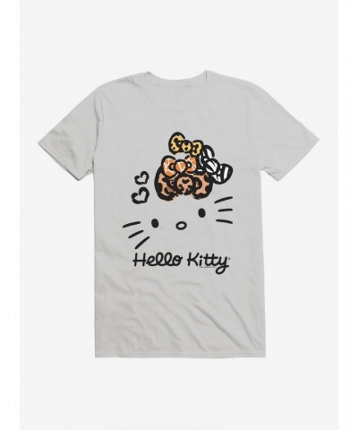 Hello Kitty Jungle Paradise Stencil Outline T-Shirt $5.74 T-Shirts