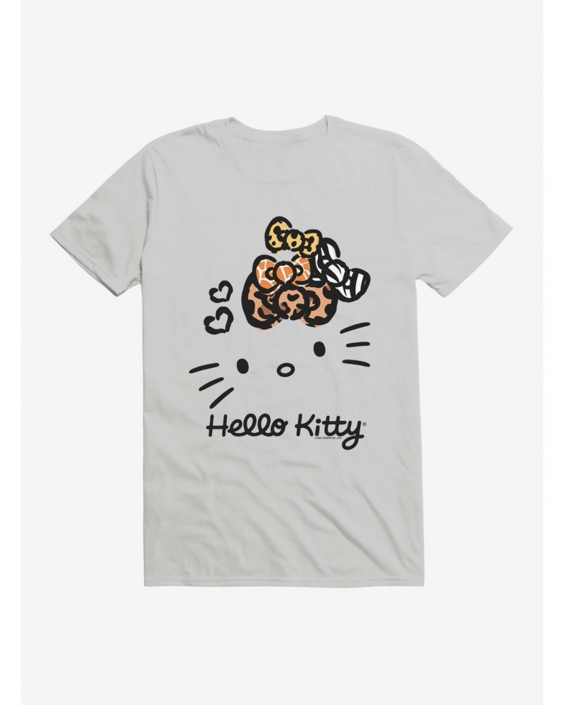 Hello Kitty Jungle Paradise Stencil Outline T-Shirt $5.74 T-Shirts