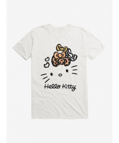 Hello Kitty Jungle Paradise Stencil Outline T-Shirt $5.74 T-Shirts