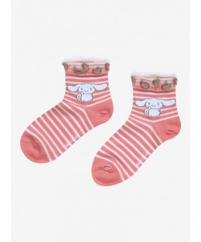 Cinnamoroll & Mocha Strawberry Ankle Socks $2.65 Socks