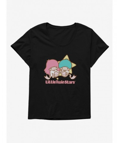 Little Twin Stars Dreamy Bow Girls T-Shirt Plus Size $9.09 T-Shirts